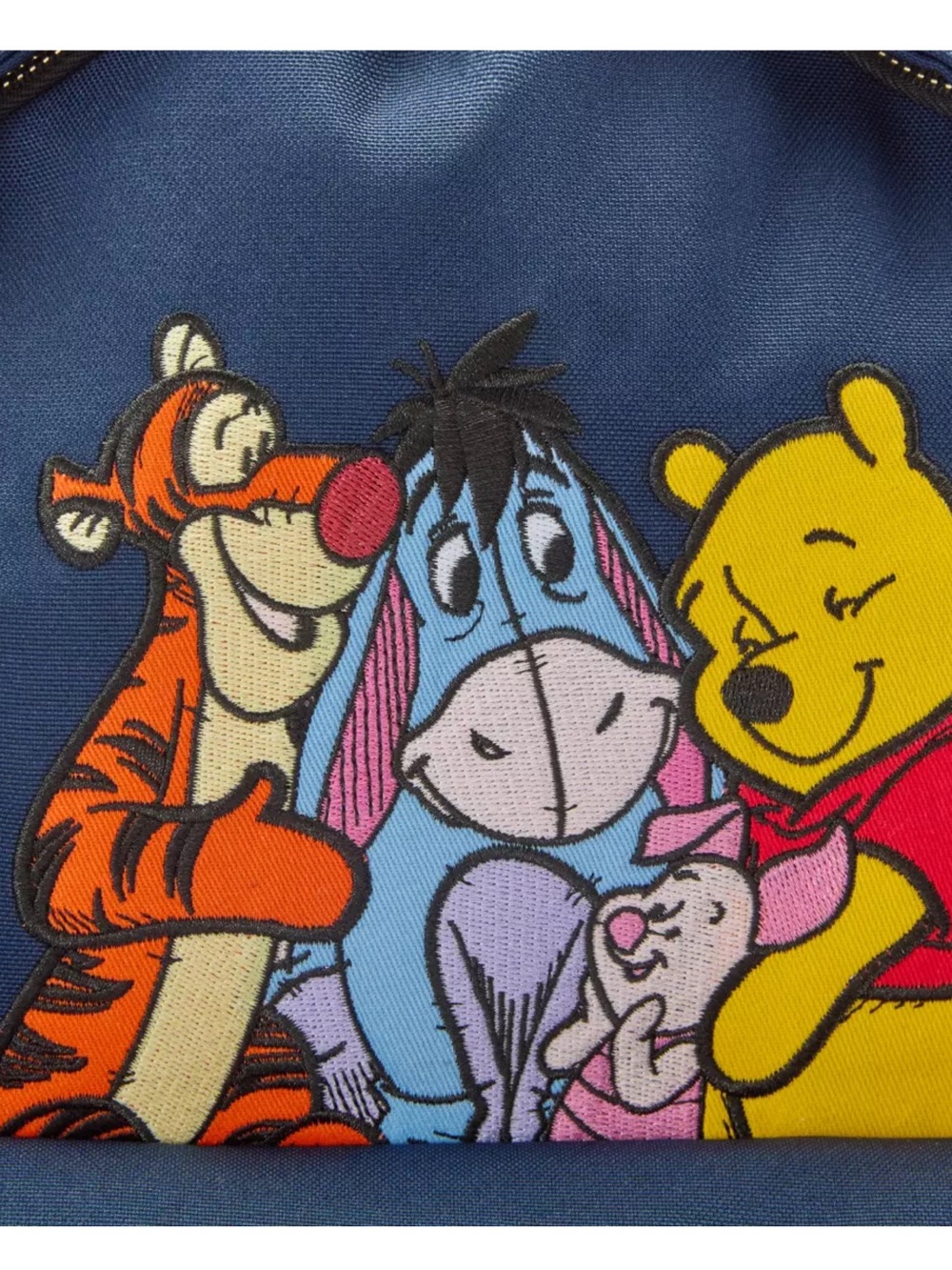 Disney Navy and Mustard Winnie the Pooh Character Backpack - Picture 2 of 4